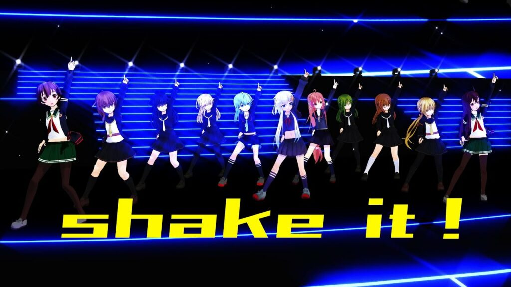 【MMD艦これ】 shake it! – 睦月型全員 【UW4K】 (Sub. JP. EN. CH.)