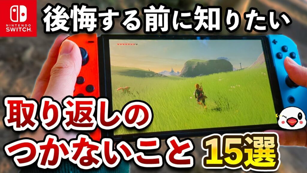 意外と知られていないニンテンドースイッチ本体で取り返しのつかない要素15選