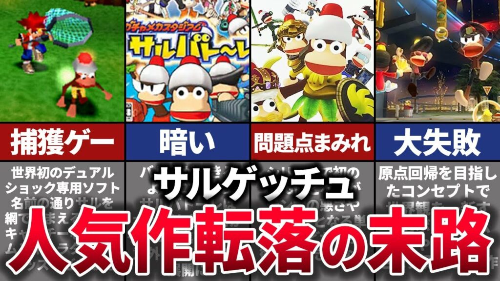 【ゆっくり解説】あの人気作がクソゲー化。ゲーム界に衝撃を与えたシリーズの末路【サルゲッチュ】