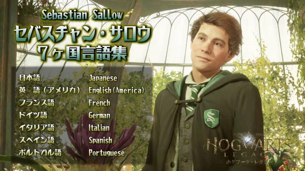 【ホグワーツ・レガシー】セバスチャン・サロウ〈各国言語集〉