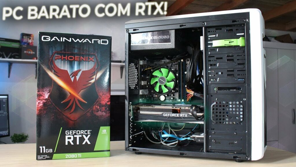 COLOQUEI A RTX 2080Ti NO PC BARATO DE R$900! – OLHA NO QUE DEU!